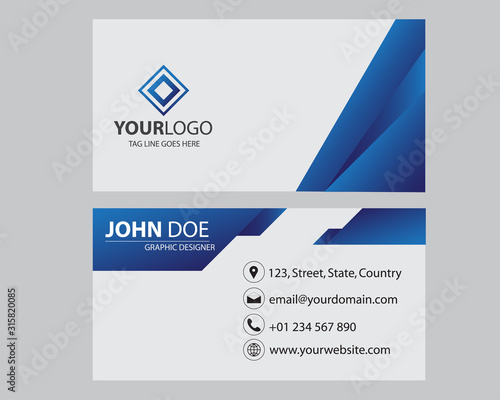 Modern bussines card. Simple business card design. Creative and elegant business card design.