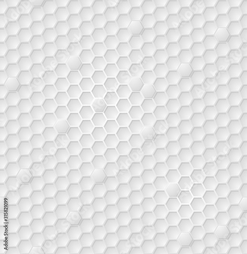 Vector abstract white hexagon seamless pattern eps