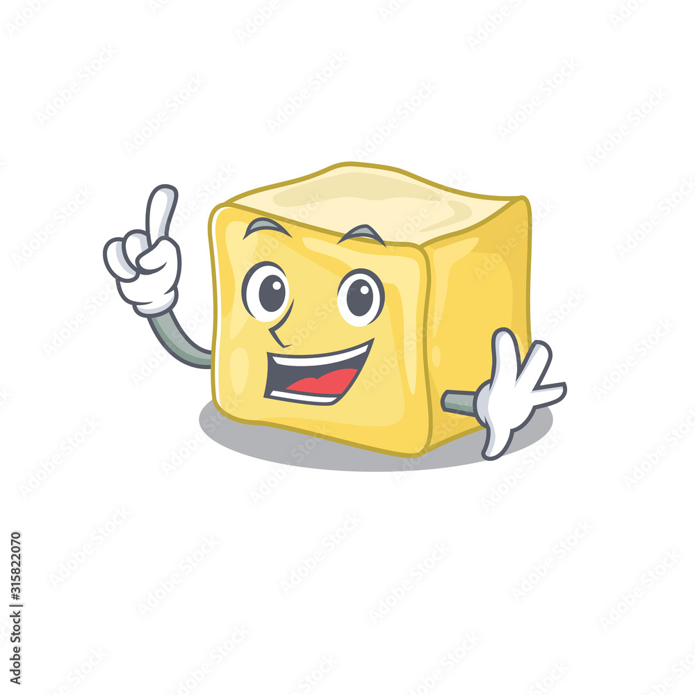 One Finger creamy butter in mascot cartoon character style Stock Vector | Adobe Stock One Finger creamy butter in mascot cartoon character style Stock Vector | Adobe Stock
