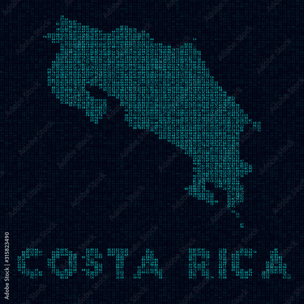 Obraz premium Costa Rica tech map. Country symbol in digital style. Cyber map of Costa Rica with country name. Trendy vector illustration.