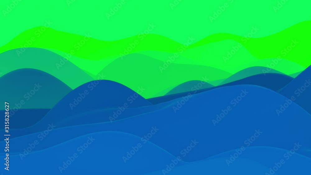4k seamless loop with abstract fluid blue green gradients, inner glow wavy surface. Beautiful color gradients as abstract liquid background, smooth animation. 3d in flat pleasant modern style 4k seamless loop with abstract fluid blue green gradients, inner glow wavy surface. Beautiful color gradients as abstract liquid background, smooth animation. 3d in flat pleasant modern style