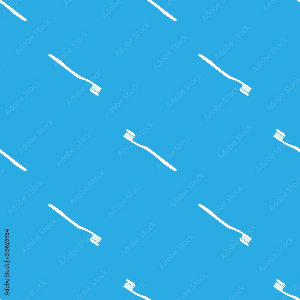 Seamless vector pattern with tooth brush on blue background. Wallpaper, fabric and textile design. Cute wrapping paper pattern Good for printing. Seamless vector pattern with tooth brush on blue background. Wallpaper, fabric and textile design. Cute wrapping paper pattern Good for printing.
