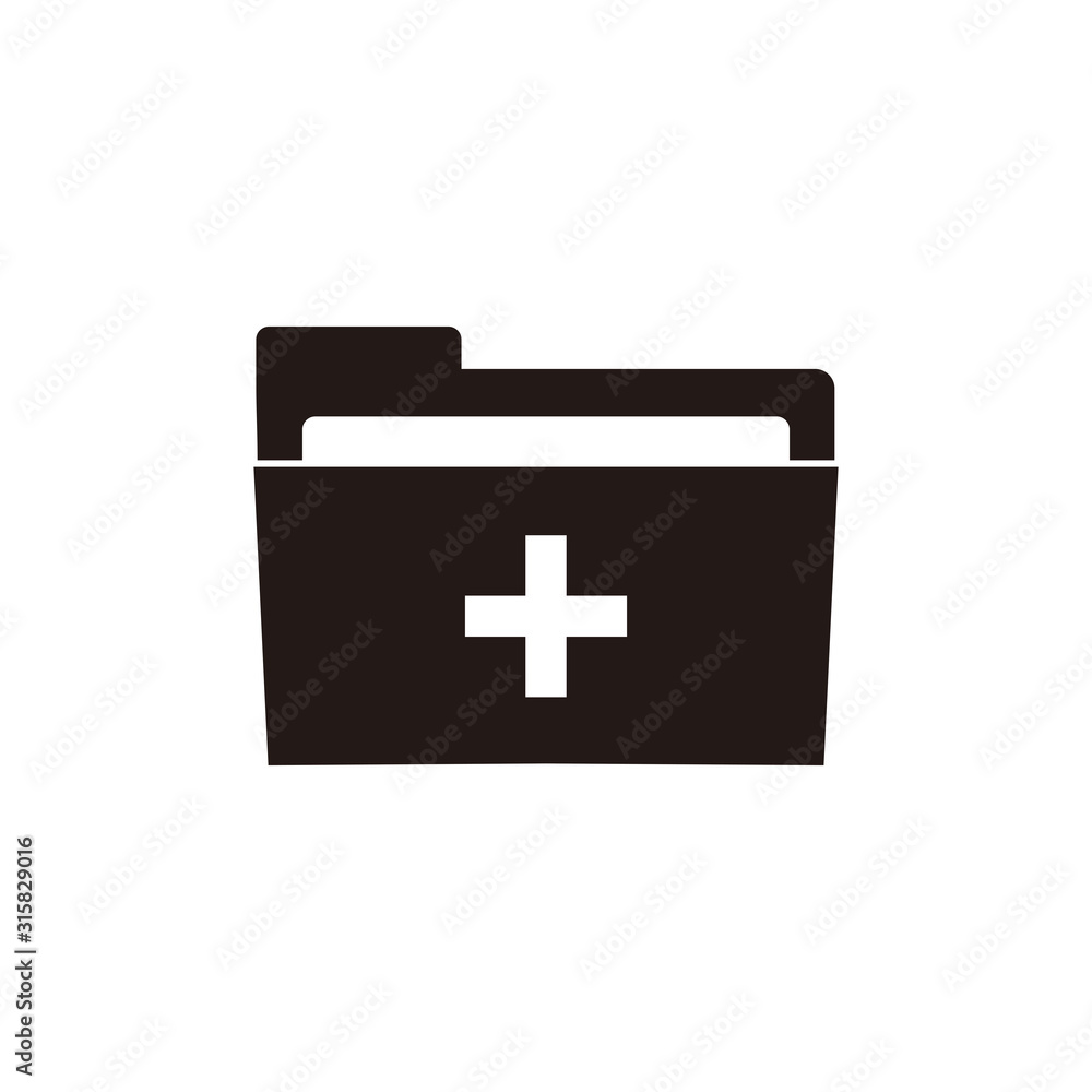 Obraz premium add folder icon vector illustration sign