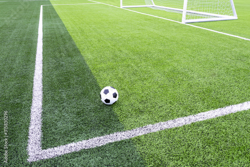 beautiful pattern of fresh green grass for football sport, football field, soccer field,