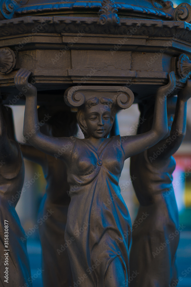 Naklejka premium Tourists destination Barcelona, Spain. Barcelona is known as an Artistic city located in the east coast of Spain..