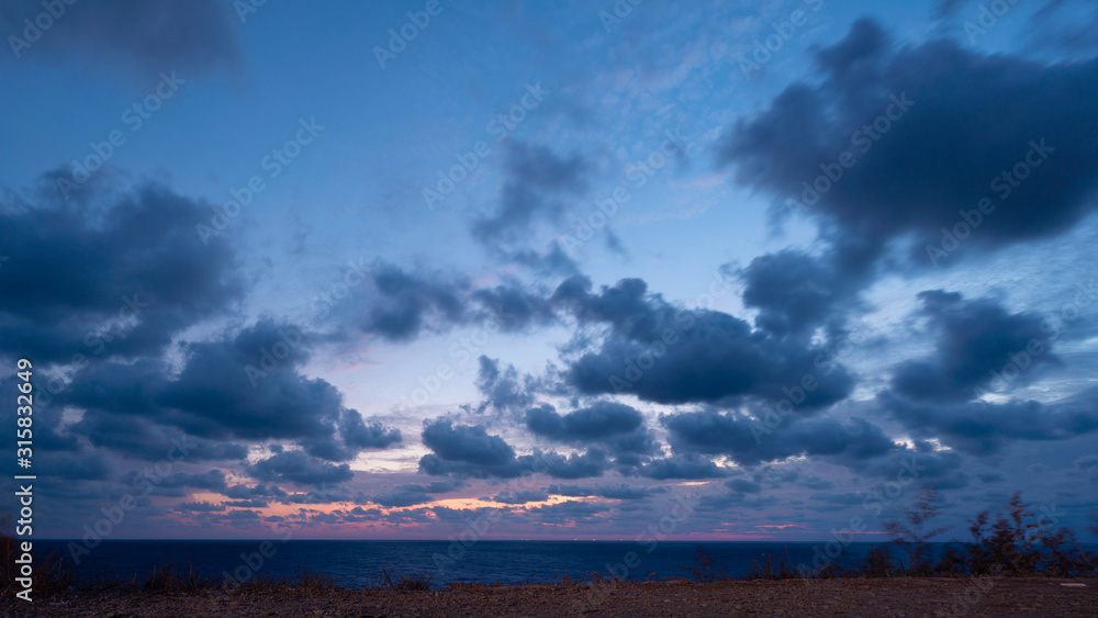 Beautiful cloudscape over Black sea