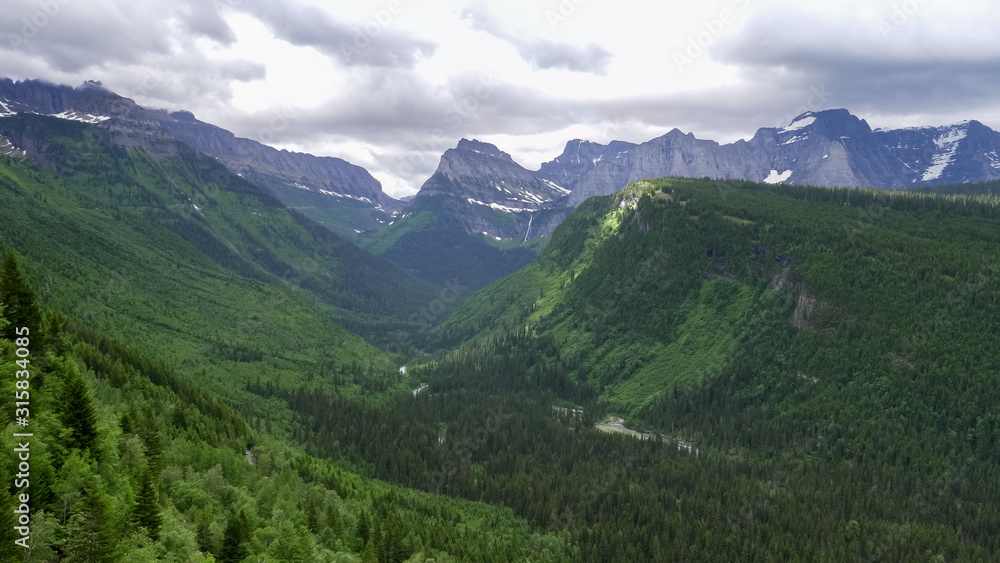 mcdonald valley at glacier national park in montana