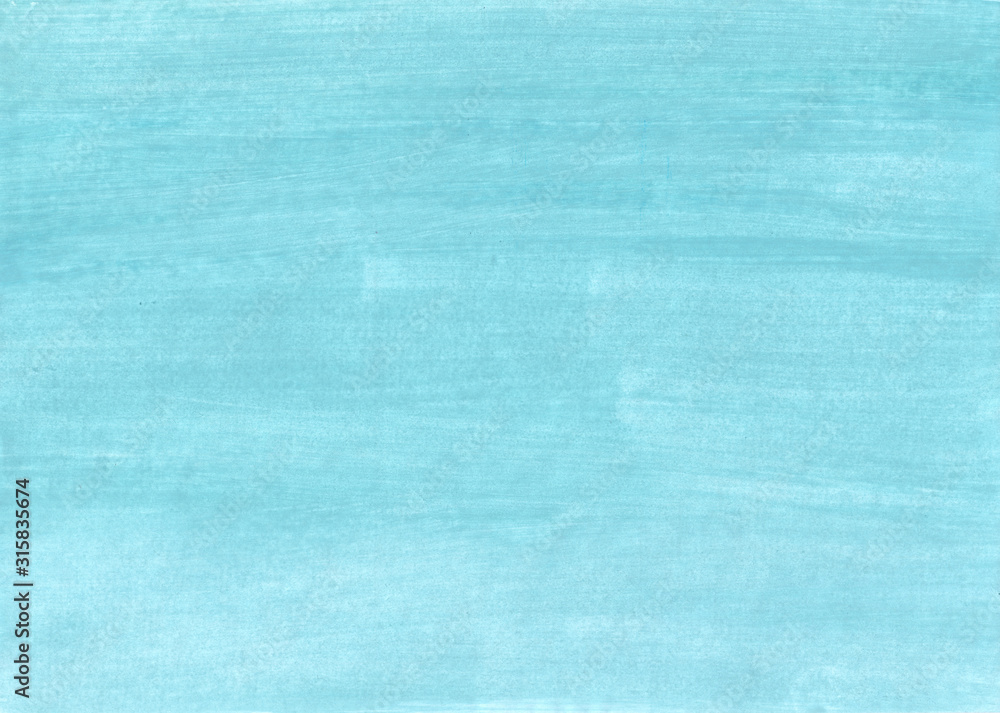 Light blue background. Cloudless sky, aquamarine wave, freshness, glitter sapphire and arctic ice. Hand drawn quaint background.