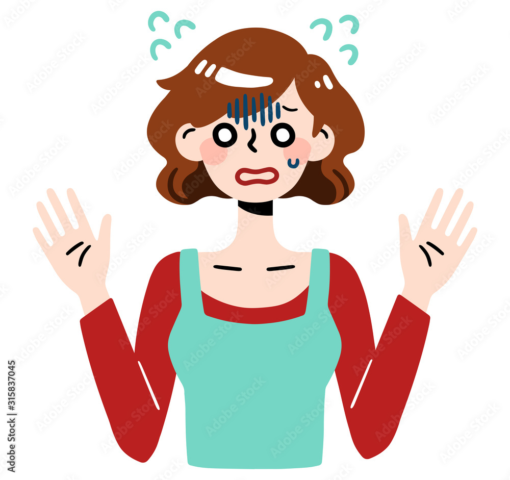 panic woman / upper body panic woman / upper body
