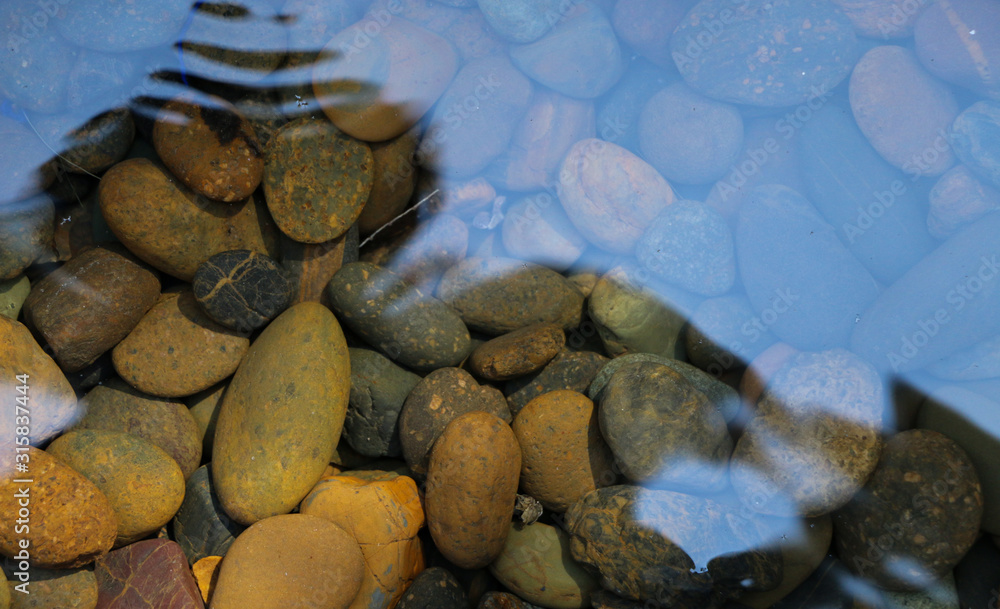 Stone under river at my home Stone under river at my home
