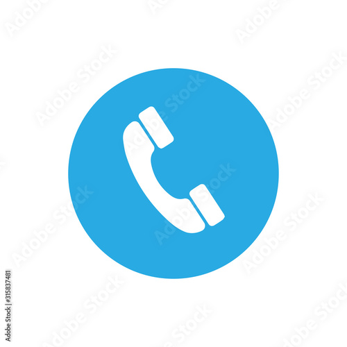 Cell phone vector icon. Telephone call icon. Ringing phone icon