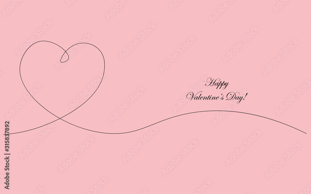Valentines day background design vector illustration