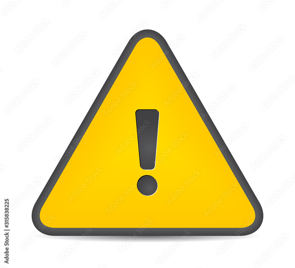 Caution Sign, Hazard Icon.