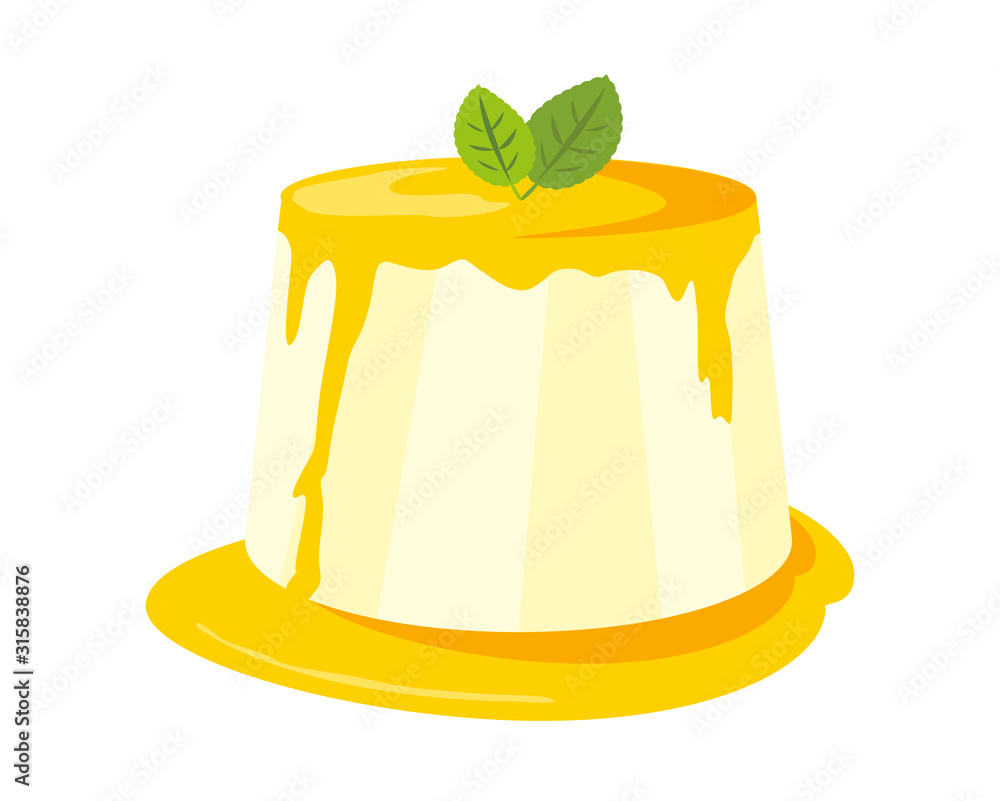 ババロア パンナコッタ オレンジ Stock ベクター Adobe Stock