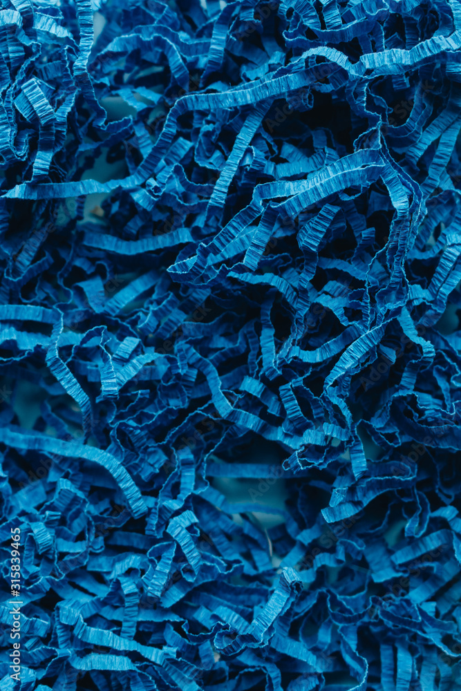 macro photo of blue paper decor material macro photo of blue paper decor material