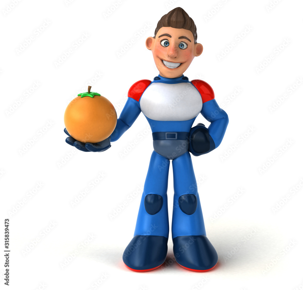 Super modern superhero - 3D Illustration Super modern superhero - 3D Illustration