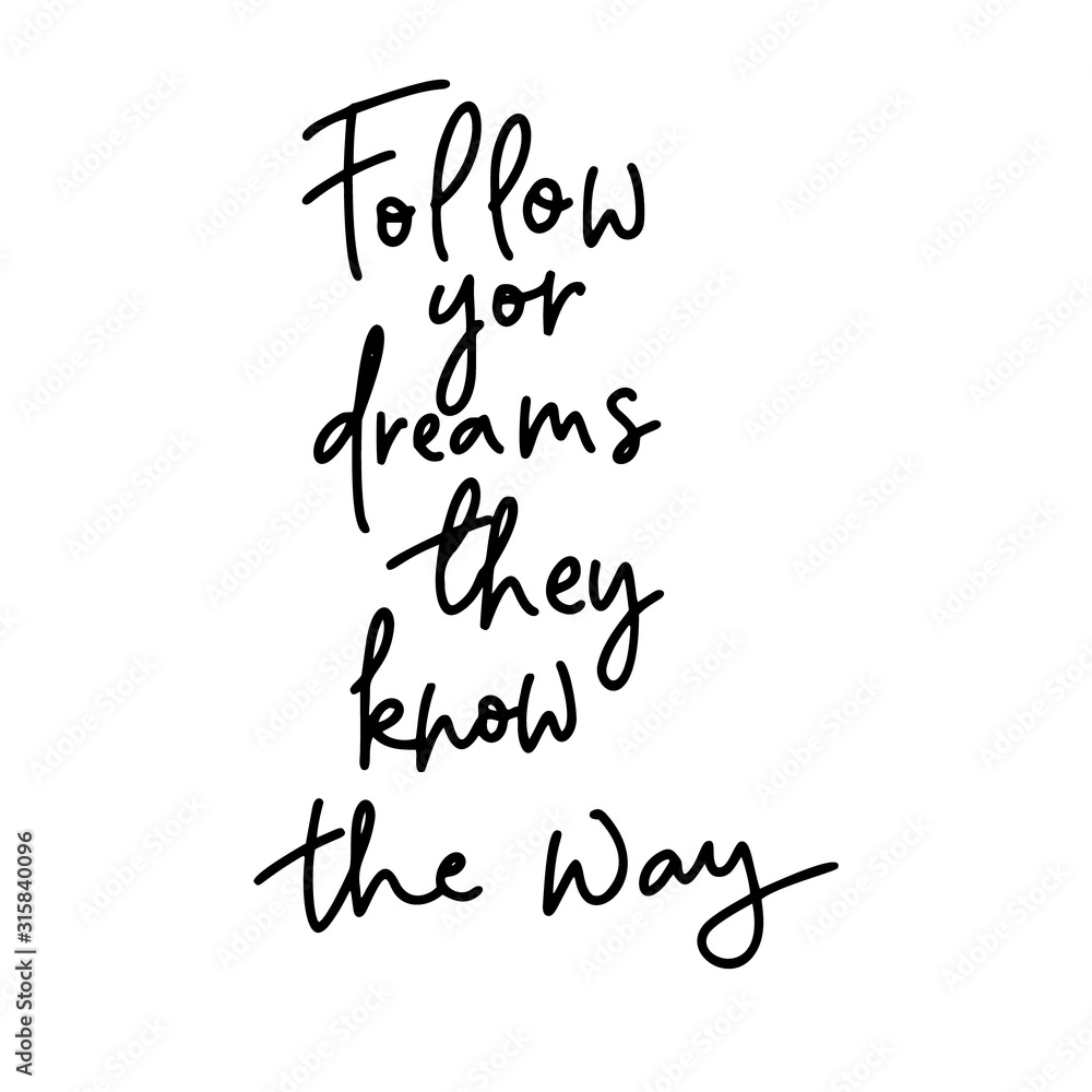 Hand Lettering Inspirational Vector Quote Hand Lettering Inspirational Vector Quote