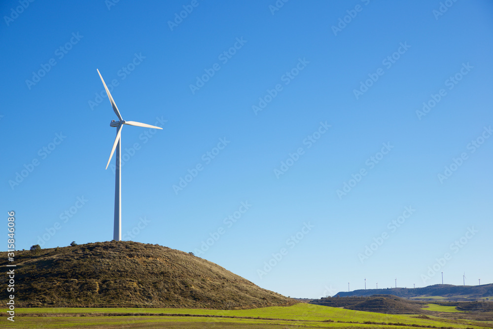Fototapeta premium Wind energy concept