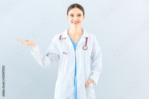 Portrait of female doctor s...