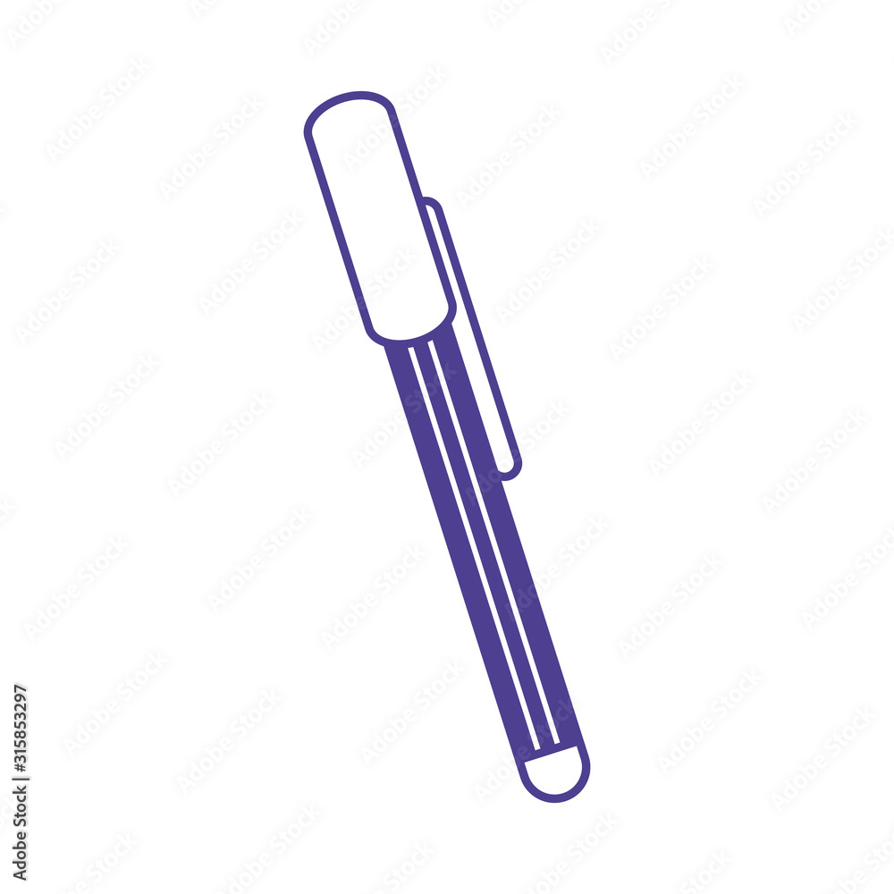 pen school supply isolated icon pen school supply isolated icon