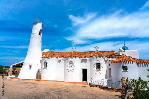The Stella Maris church at Porto Cervo in Sardinia; Italy