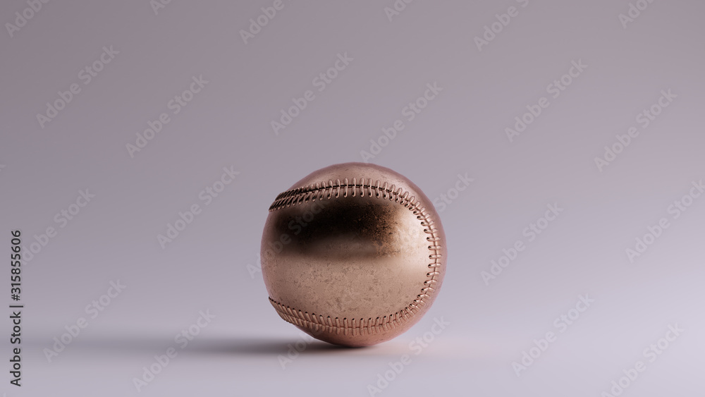 Bronze Baseball 3d illustration 3d render Bronze Baseball 3d illustration 3d render