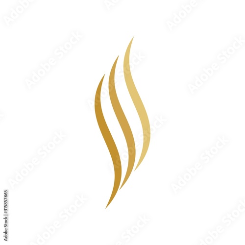 Hair wave logo