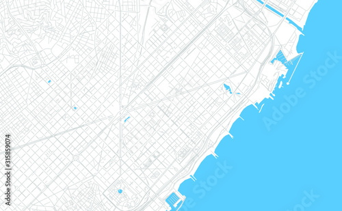 Sant Marti, Spain bright vector map