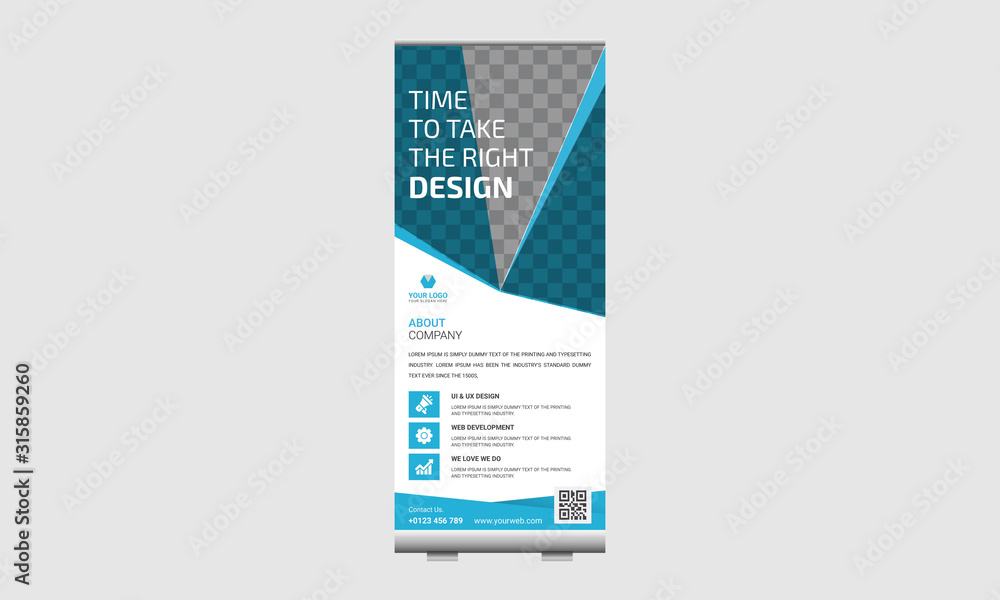 Roll-Up Business Banner Layout Roll-Up Business Banner Layout