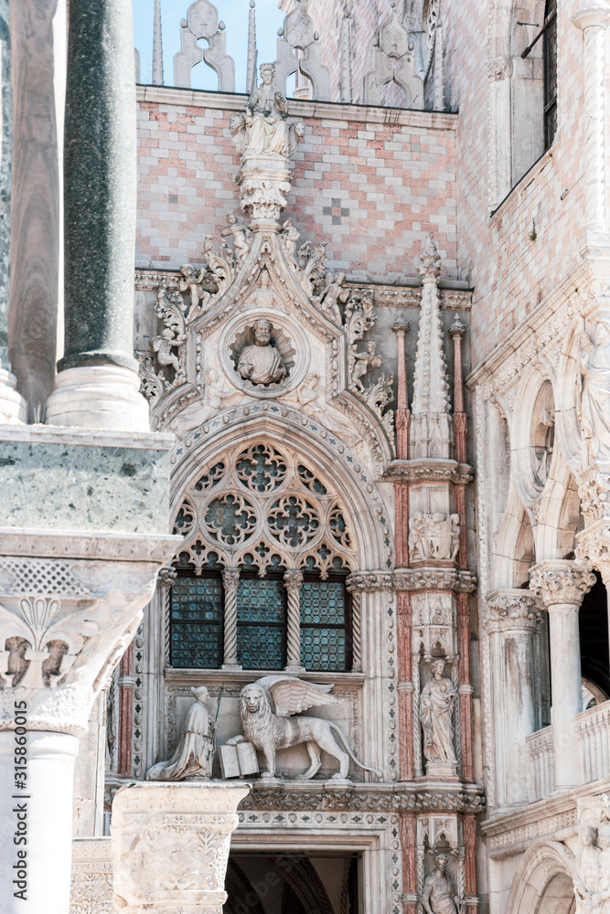detail of a building in Venice