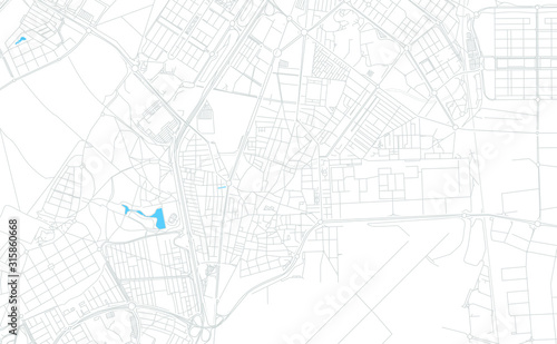 Getafe, Spain bright vector map photo