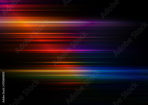 Abstract speed lines with colorful background