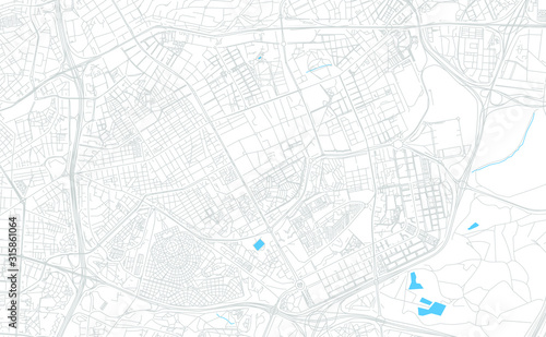 San Blas, Spain bright vector map