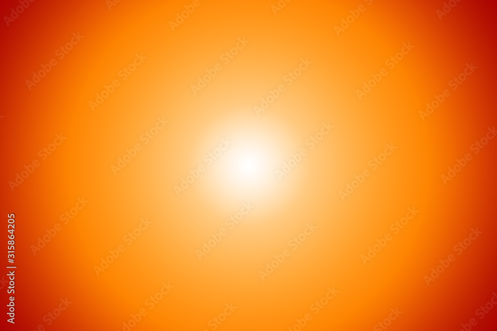 Background with yellow and orange tones with white light in the center Background with yellow and orange tones with white light in the center
