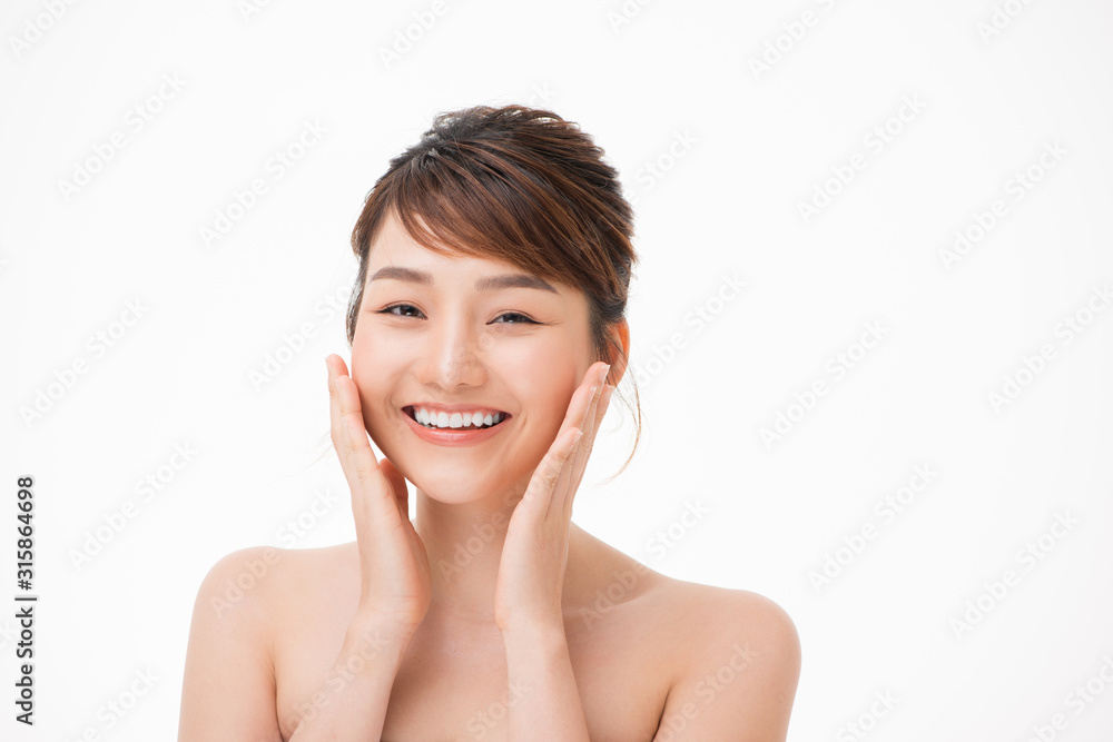 Beautiful Young asian Woman with Clean Fresh Skin look. Beautiful Young asian Woman with Clean Fresh Skin look.