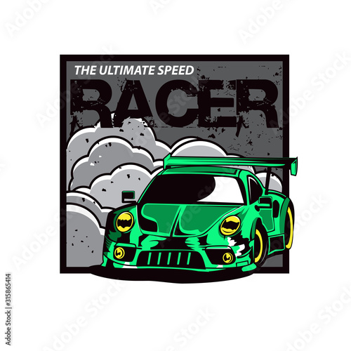 green car
