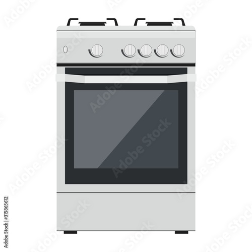 Kitchen gas stove icon. The household equipment. isolated on a white background. can be used on websites, UI, UX, web and mobile phone apps. Vector illustration in flat style.
