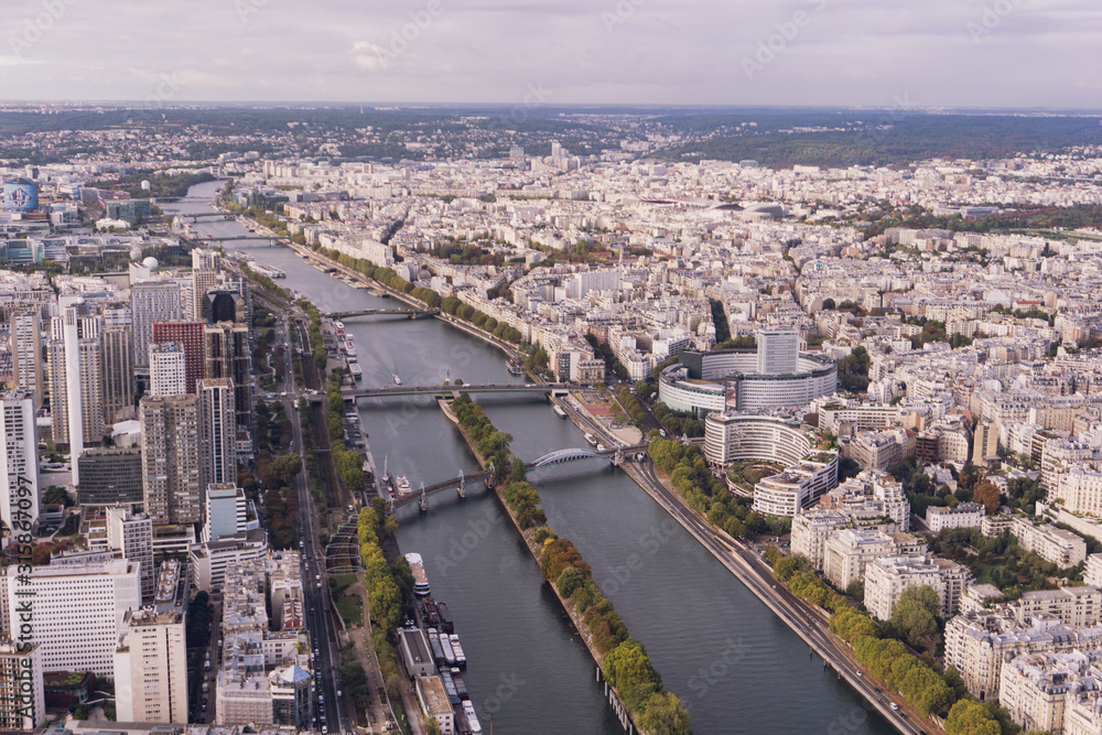 Paris citysight from the Eiffel tower
