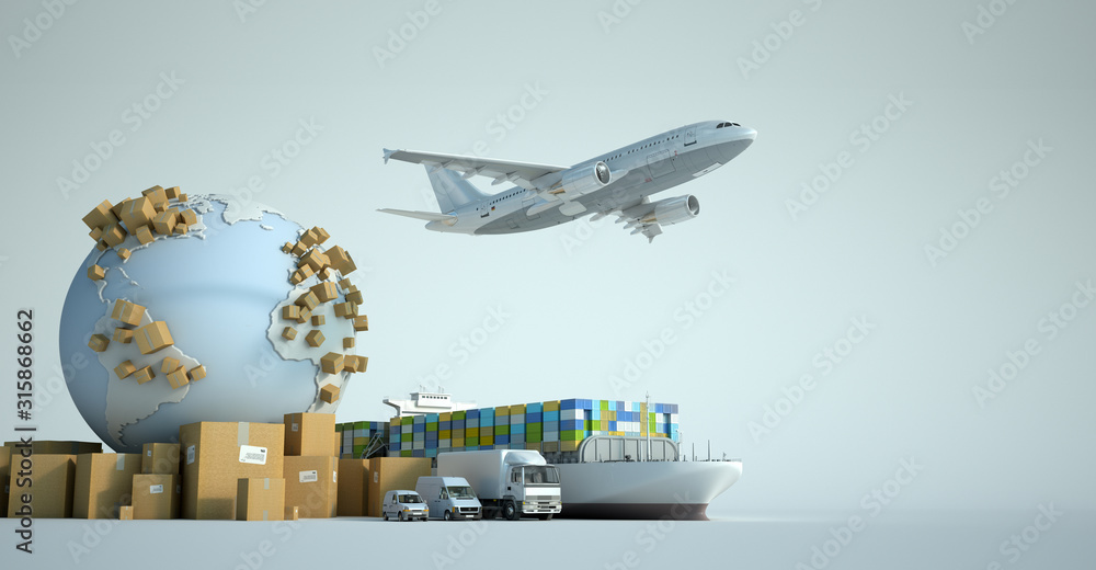 Foto Global transportation industry