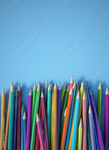 Multicolored pencils