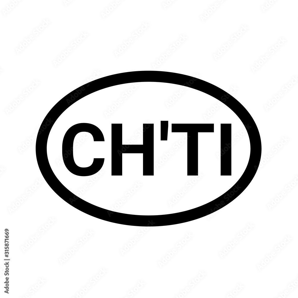 Country code vehicle registration CH'TI Country code vehicle registration CH'TI