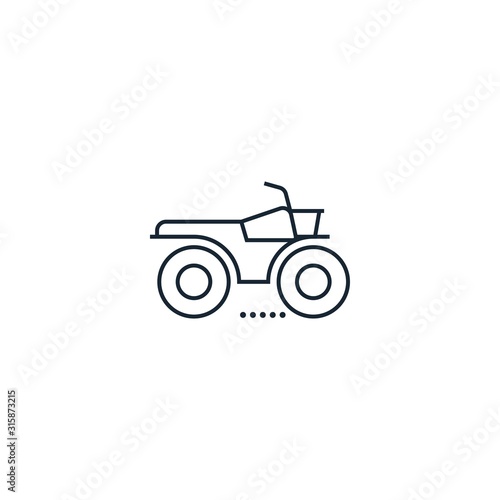 ATV creative icon. From Transport icons collection. Isolated ATV sign on white background