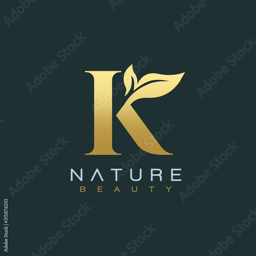 Letter K Luxury Letter Logo Design Vector Icon