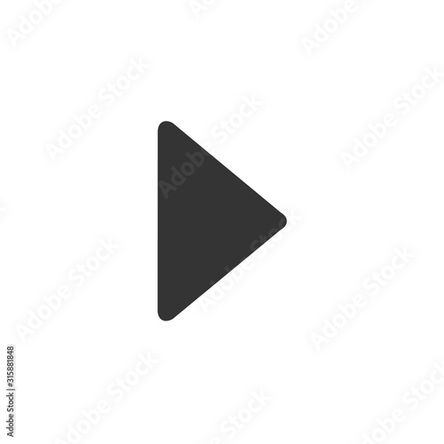 Free Download play icon vector illustration for website and graphic design - GFXLoad