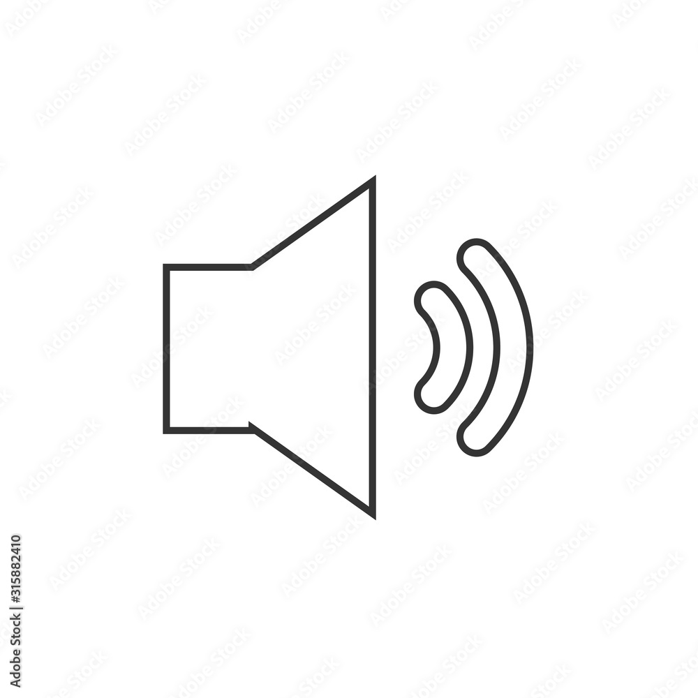 volume icon vector illustration for website and graphic design volume icon vector illustration for website and graphic design