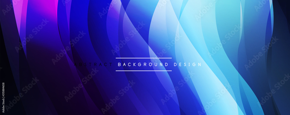 Fototapeta Dynamic trendy simple fluid color gradient abstract background with line effects. Vector Illustration For Wallpaper, Banner, Background, Card, Book Illustration, landing page