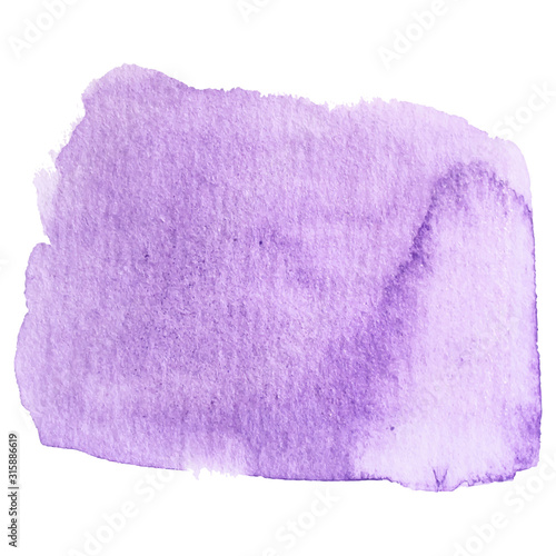 Watercolor brush paint paper texture vector isolated splash on white background for banner, poster, wallpaper.