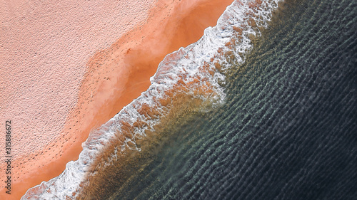 Beach summer waves