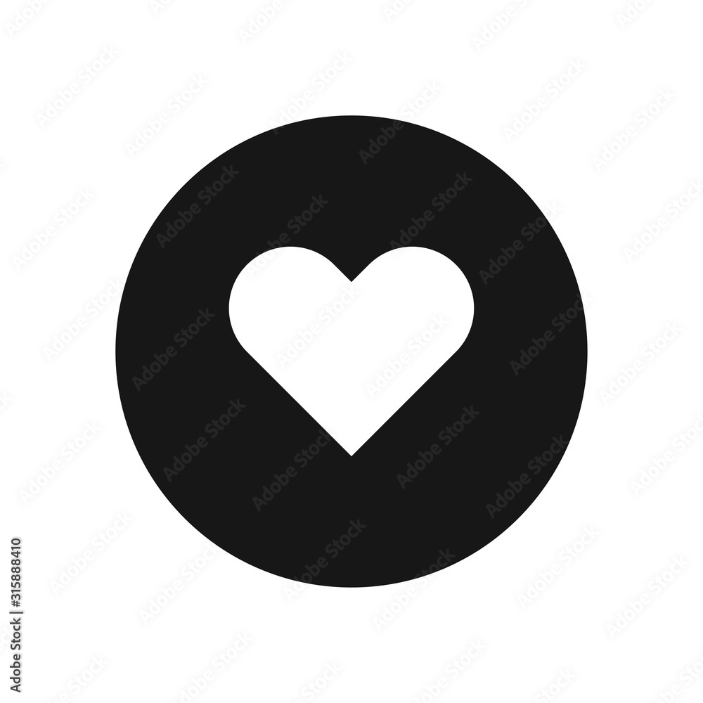 Heart vector icon, simple sign for web site and mobile app. Heart vector icon, simple sign for web site and mobile app.