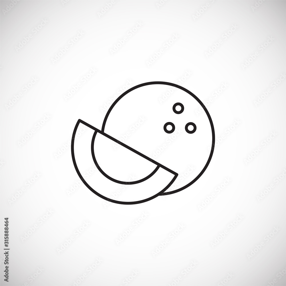 Fruit related icon outline on background for graphic and web design. Creative illustration concept symbol for web or mobile app Fruit related icon outline on background for graphic and web design. Creative illustration concept symbol for web or mobile app